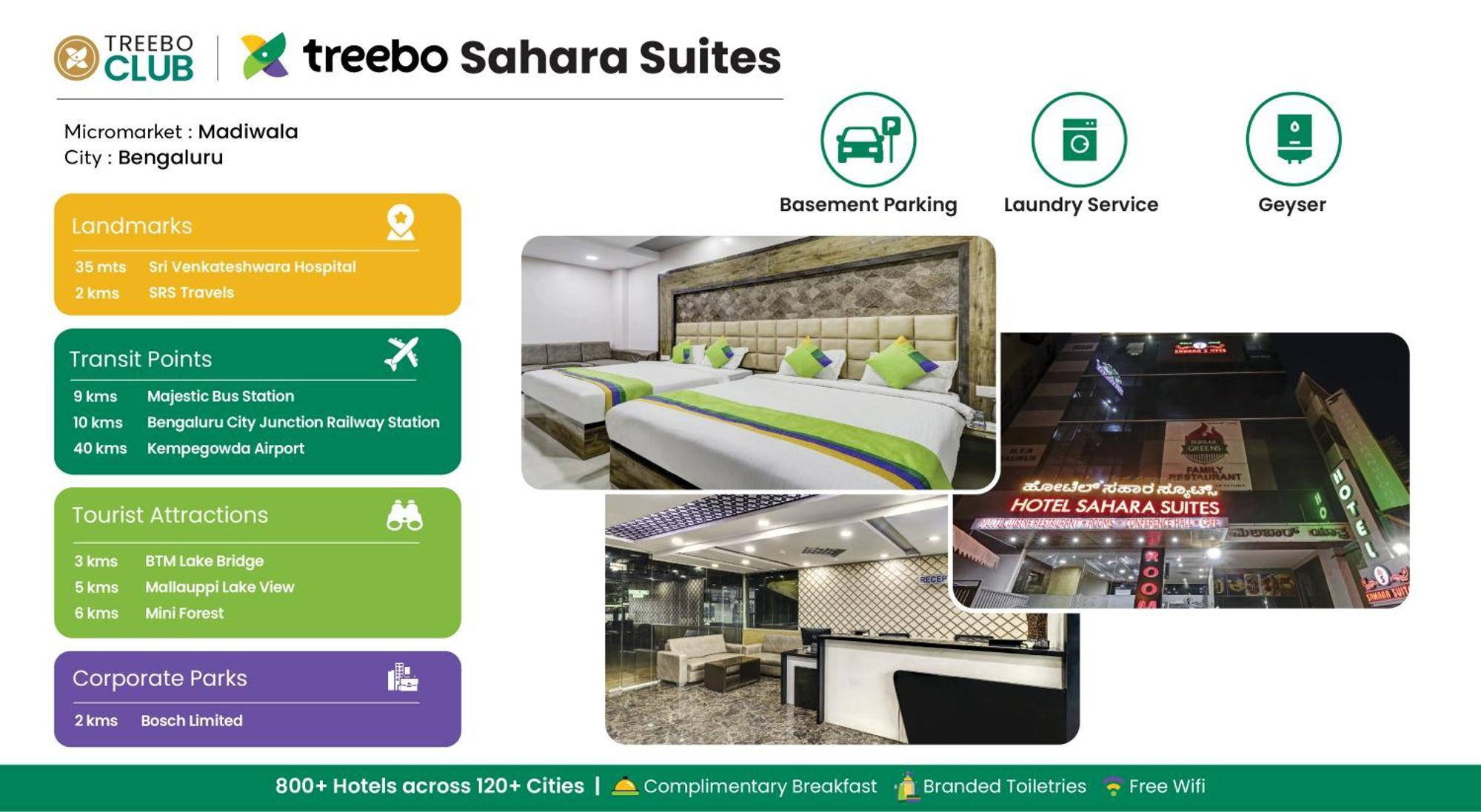 Treebo Sahara 750 M From St Johns Medical College And Hospital Hotel 3*